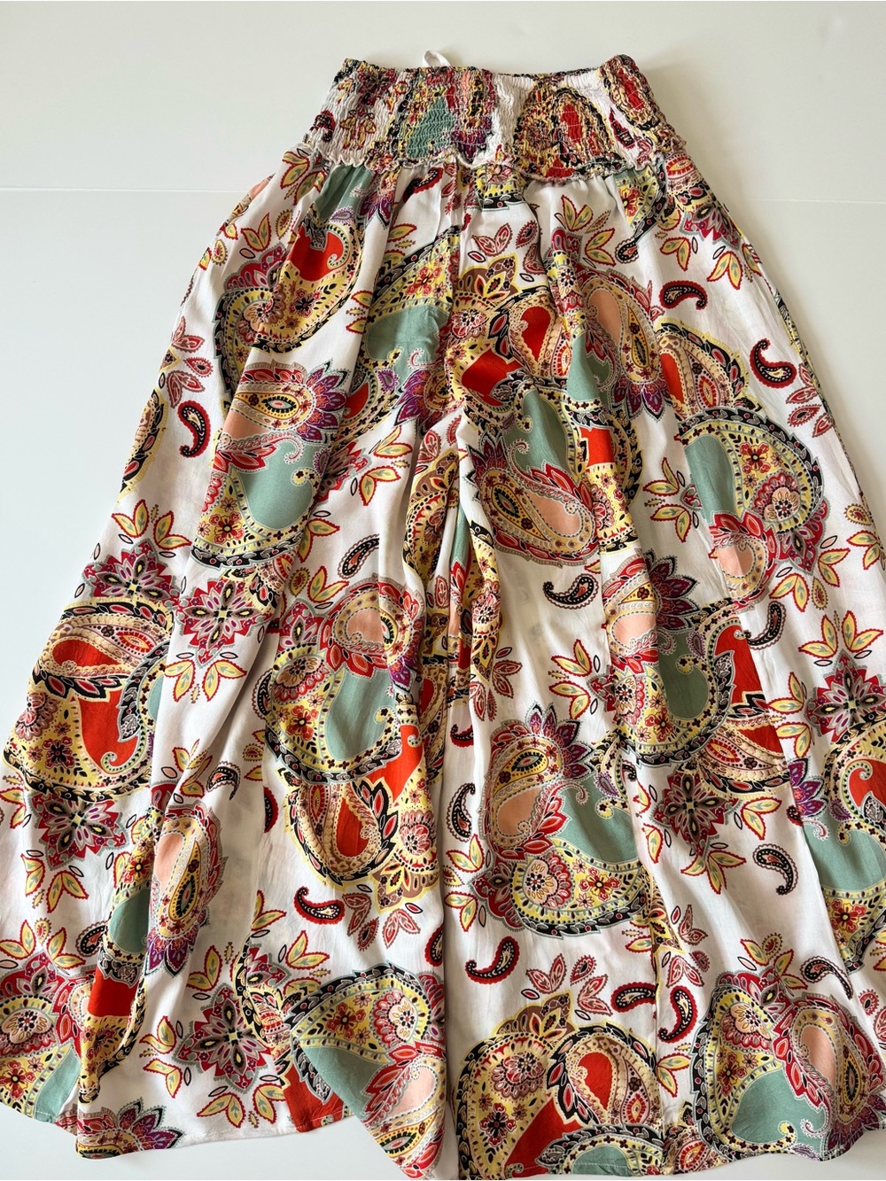 True Destinations Beach Palazzo Pants, Paisley w/Seashells, Women’s Size Small - Picture 5 of 12